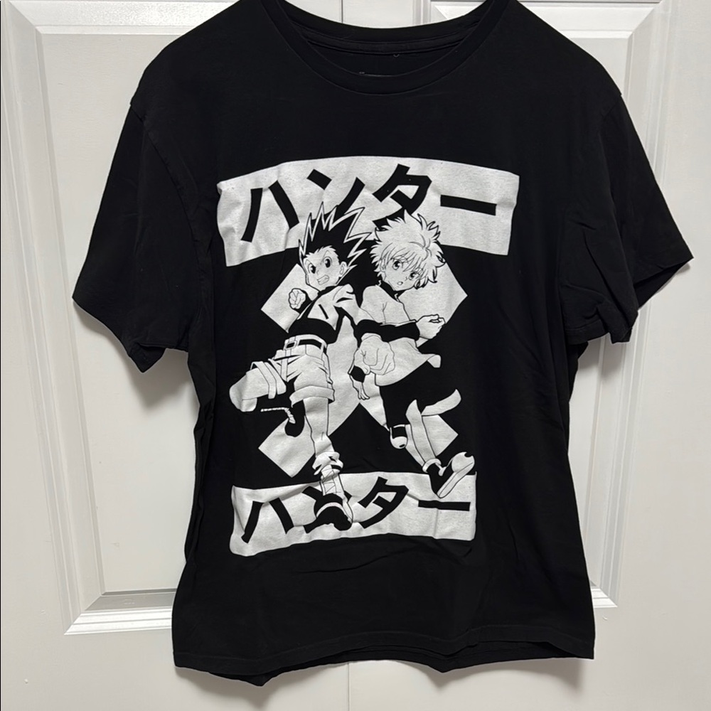 Anime Graphic Black T-Shirt